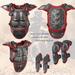 Kids' Dirt Bike Vest with Knee and Elbow Protectors