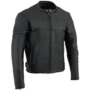 Milwaukee Leather Men's Black Motorcycle Jacket - X-Large