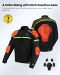Men's Dual Sport Motorcycle Jacket with Armor