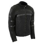 Milwaukee Leather Women's Black Armored Jacket - Medium