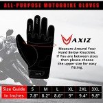 AXIZ Touchscreen Motorcycle Gloves for All Riders