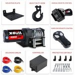 X-BULL 3000LBS Electric Winch for ATVs/UTVs