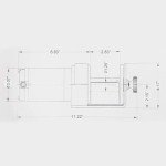 Rock-Hulk 2000lb 12V Electric ATV Winch