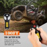 ZESUPER 2500 lb Electric Winch with Synthetic Rope