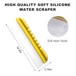 12-Inch Silicone T-Bar Water Blade Squeegee