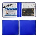 Leather Car Document Holder - 2 Pack (Blue)