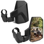 Adjustable UTV Side View Mirrors with Spring Back Feature