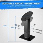 KEMIMOTO Adjustable ATV Passenger Foot Rest, Black