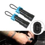 PLUSUTV 2PCS for Polaris Ranger Seat Belt Bypass for UTV Seat Belt Bypass Harness Override Seat Bypass for Polaris RZR Ranger 570-1000 XP Bypass Connector Plug Accessories Black