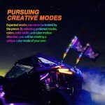 Nilight 2FT RGB LED ATV Whip Lights with Remote