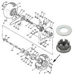 Motorparty Rear Axle Hub Nut Washer for Yamaha ATVs