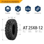 Forerunner 25x8-12 All Terrain ATV Tires (2 Pack)