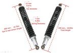 Universal 15.75" Spring Shock Absorber for ATVs