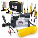 12V Portable Air Compressor with Tire Repair Kit
