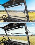 KEMIMOTO Scratch-Resistant Flip Windshield for Can-Am