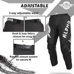 ALPHA CYCLE GEAR Black Racing Pants, Size 36