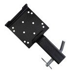 lifgarfe Universal Trailer Winch Plate Hitch Mount Winch Cradle Mounting Plate with 2" Receiver Fit for ATV UTV