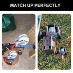 lifgarfe Universal Trailer Winch Plate Hitch Mount Winch Cradle Mounting Plate with 2" Receiver Fit for ATV UTV