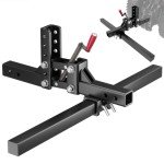 GARVEE Impact Implements 1-Point Lift System for ATV/UTV, Manual Implement Lift Accessory with 2" Hitch Receivers, Quick-Attach Accessories for Tractors, Multi-Height Adjustments