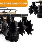 GARVEE Impact Implements 1-Point Lift System for ATV/UTV, Manual Implement Lift Accessory with 2" Hitch Receivers, Quick-Attach Accessories for Tractors, Multi-Height Adjustments