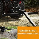 GARVEE Impact Implements 1-Point Lift System for ATV/UTV, Manual Implement Lift Accessory with 2" Hitch Receivers, Quick-Attach Accessories for Tractors, Multi-Height Adjustments