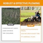 GARVEE Impact Implements 1-Point Lift System for ATV/UTV, Manual Implement Lift Accessory with 2" Hitch Receivers, Quick-Attach Accessories for Tractors, Multi-Height Adjustments