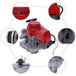 CNCEST 49CC 2 Stroke Motor - Complete Kit - 44mm Big Bore Pocket Bike Engine - Pull Start Complete Engine Motor for Pocket Bike Mini Dirt Bike ATV and Scooter - Upgrade Your Ride!