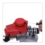 CNCEST 49CC 2 Stroke Motor - Complete Kit - 44mm Big Bore Pocket Bike Engine - Pull Start Complete Engine Motor for Pocket Bike Mini Dirt Bike ATV and Scooter - Upgrade Your Ride!