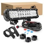 Nilight 12 Inch 72W LED Light Bar Combo