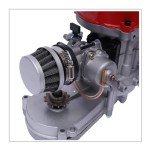 CNCEST 49CC 2 Stroke Motor - Complete Kit - 44mm Big Bore Pocket Bike Engine - Pull Start Complete Engine Motor for Pocket Bike Mini Dirt Bike ATV and Scooter - Upgrade Your Ride!