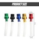 ESEWALAS 5PCS Motorcycle Gas Tank,Motorcycle Fuel Tank Air Vent Gas Cap Fuel Gas Tank Cap,Car Accessories Breathing Tube Hose Two-Way Fuel-Saving Breather Cap for All Off-Road Motorcycle,ATV,Dirt Bike