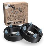 RockTrix - 2 inch ATV Wheel Spacers (4x110, 74mm Bore, 10x1.25 Studs Nuts) Compatible with Honda Yamaha Suzuki Bombardier (Read Listing for Year Model Info) UTV V1 50mm Black 2pcs