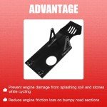 GREHUA Aluminum Pit Bike Engine Skid Plate for 110cc 125cc 140cc 50cc 70cc 90cc CRF50 XR50 XR70 CXR50 SSR110 125 Coolster Apollo Lifan YX Thumpstar Kymco GMX Demonx TaoTao DB17 Dirt Bike Parts Black