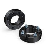 RockTrix - 2 inch ATV Wheel Spacers (4x110, 74mm Bore, 10x1.25 Studs Nuts) Compatible with Honda Yamaha Suzuki Bombardier (Read Listing for Year Model Info) UTV V1 50mm Black 2pcs