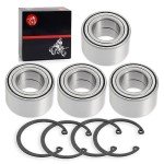 4pcs Heavy Duty Wheel Bearing + CIRCLIP for Arctic Cat ATV 250 300 350 366 400 425 450 500 650 700 1000 2005-2017 1402-027 1402-809 0423-423 Front & Rear Wheel Bearing 30x55x32mm