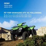 Front Right Brake Master Cylinder for Kawasaki Brute Force 650 750 4x4i KVF650 KVF750, Psiton Size 16mm, OEM# 43015-0036 43015-0711