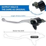 Front Right Brake Master Cylinder for Kawasaki Brute Force 650 750 4x4i KVF650 KVF750, Psiton Size 16mm, OEM# 43015-0036 43015-0711