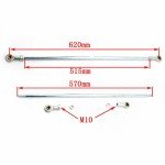 For ATV Go Kart Quad Cart Steering Wheel Gear Rack Shaft Tie Rod Kit,Assembly Front Steering Wheel,Steering Wheel Tie Rod Ball Joint Gear Rack Shaft Kit