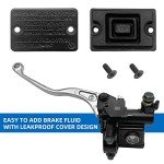 Front Right Brake Master Cylinder for Kawasaki Brute Force 650 750 4x4i KVF650 KVF750, Psiton Size 16mm, OEM# 43015-0036 43015-0711