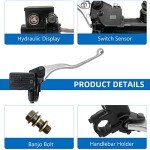 Front Right Brake Master Cylinder for Kawasaki Brute Force 650 750 4x4i KVF650 KVF750, Psiton Size 16mm, OEM# 43015-0036 43015-0711