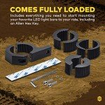 Universal Off-Road Light Mounting Bracket Kits