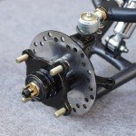 RUTU 4 Stud Front Brake Disc Wheel Hub, Wheel Hubs with Steering Knuckles for 125cc 150cc 200cc 250cc ATV Quad Buggy UTV