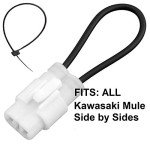 Seat Belt Bypass FITS: ALL Kawasaki MULE Side by Sides, ALL YEARS and MODELS Harness Override Switch Connector Jumper Plug Clip Accessories Over Ride By-Pass PRO SX FX DX FXT 4000 4010 DXT TRANS Etc..