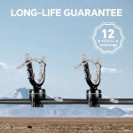 HITORHIKE ATV Gun Rack 3 Adjustable Levels Clamp-on Gun Mount Holder 3 for ATV/UTV/Boat/Bicycle/Motorcycle/Golf Cart Holds Bows/Axes/Shovels/Rifles