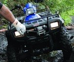 Mile Marker PE2500 ATV/UTV/Side-by-Side Electric Winch with Steel Cable - 2500 lb. Capacity, Silver (77-50105BW)