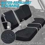 StarknightMT UTV Pioneer Seat Covers Compatible with 2016-2024 Pioneer 1000 1000-5(Front Seat),1000-6(Front and Rear Seat),Water-Repellent Bench Seat Cover -Black