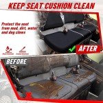 StarknightMT UTV Pioneer Seat Covers Compatible with 2016-2024 Pioneer 1000 1000-5(Front Seat),1000-6(Front and Rear Seat),Water-Repellent Bench Seat Cover -Black