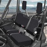 StarknightMT UTV Pioneer Seat Covers Compatible with 2016-2024 Pioneer 1000 1000-5(Front Seat),1000-6(Front and Rear Seat),Water-Repellent Bench Seat Cover -Black