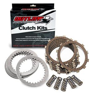 Outlaw Racing ORC221 Complete ATV Clutch Repair Rebuild Kit - Includes Springs Steel & Fiber Plates - Compatible with Suzuki LT-F250 OZARK