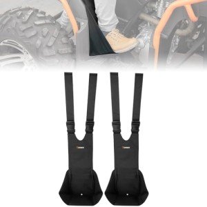 KEMIMOTO ATV Rear Passenger Foot Pegs Universal Adjustable Foldable Wear-resistant Foot Rest Made of 600D Oxford Compatible With Polaris Sportsman Kawasaki Arctic Cat 2 Pcs
